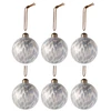 Image de Lot De 6 Boules De Noël "léopard" 8cm Marron