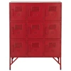 Image de Armoire Industrielle 9 Tiroirs Métal Rouge Viho L 86cm
