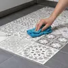 Image de Tapis vinyle carrelages nuances de gris Roméo - 60 x 100 cm
