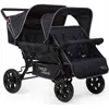 Image de CHILDHOME Poussette pour 4 enfants Noir CWTB2