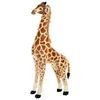 Image de Peluche - CHILDHOME - Peluche Debout Girafe - 135 cm - 100% polyester - Marron/Girafe