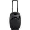 Image de IBIZA PORT12VHF-MKII - Système enceinte de sonorisation portable autonome 12 /30 cm avec USB Bluetooth et 2 micros VHF - Noir