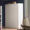 Image de Armoire 3 Portes Laquée Blanche - LARA