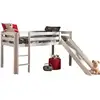 Image de Lit Toboggan 90x200 Pin Massif Blanc Pino