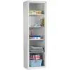 Image de Bibliothèque 5 Niveaux Bois Laqué Blanc Robin