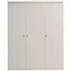 Image de Armoire 3 Portes Bois Laqué Blanc Robin