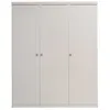 Image de Armoire 3 Portes Laquée Blanche - ROBIN