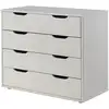 Image de Vipack pino commode 4 tiroirs mdf blanc 85,5 x 43 x 72 cm PIHSKS14