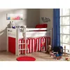 Image de Lit enfant mezzanine + housse Chucky blanc - PINO