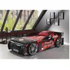 Image de Lit voiture - Vipack - Formule 1 - 90x200 cm - MDF - Rouge/Noir