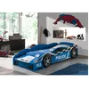 Image de Lit junior voiture de police - Vipack - 70x140cm - MDF - Sommier inclus - Bleu