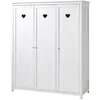 Image de Armoire 3-portes Amori - VIPACK - Enfant - Blanc - Verni
