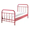Image de Lit enfant - Vipack - Rouge - Métal - 90x200cm - Style industriel