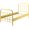 Image de Lit Simple Métal Jaune New York 90x200
