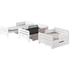 Image de Lit Évolutif Avec Sommier Pin Massif Blanc Jeep 3