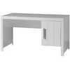 Image de Bureau 1 Porte Pin Massif Laqué Blanc Erik