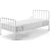 Image de Lit Simple Métal Blanc Alice 90x200