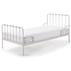 Image de Lit Simple Métal Rose Alice 90x200