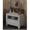 Image de Table De Chevet Avec Tiroir Erik Bois Blanc Vipack