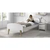Image de KIDDY Chambre enfant complète style scandinave en bois pin massif et MDF laqué blanc - l 90 x L 200 cm
