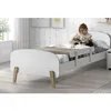 Image de KIDDY Chambre enfant complète style scandinave en bois pin massif et MDF laqué blanc - l 90 x L 200 cm