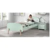 Image de KIDDY Chambre enfant complète style scandinave en bois pin massif et MDF laqué vert menthe - l 90 x L 200 cm