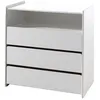 Image de KIDDY Commode 3 tiroirs 1 niche 90cm Blanc