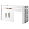 Image de Lit Mezzanine Mi Hauteur Liza 90x200   Sommier Inclus   Blanc-