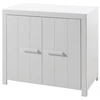 Image de Commode 2 Portes Pin Massif Laqué Blanc Erik
