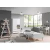 Image de Chambre Enfant 5 Pièces Lit Chevet Bureau Bibliothèque Et Armoire 2 Portes Laqué Blanc Et Pin Clair Kiddy