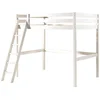 Image de Chambre Enfant 3 Pièces Lit Fauteuil Et Commode 2 Portes Pin Massif Blanc Pino 140x200