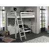 Image de Chambre Enfant 3 Pièces Lit Fauteuil Et Commode 2 Portes Pin Massif Blanc Pino 900x200