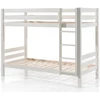 Image de Lit Superposé 90x200 Pin Massif Blanc Pino H 160cm