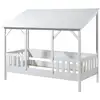 Image de Lit Cabane Mila 90x200   Pin Massif Blanc-