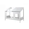 Image de LIO Lit cabane 90x200cm + Lit gigogne - VIPACK - Marron - Bois