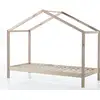 Image de Lit Cabane 90x200 Et Sommier Pin Massif Clair Kobi