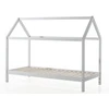 Image de Lit Cabane Gigogne 90x200 Pin Massif Blanc Kali