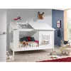 Image de Pack - Lit Cabane Enfant & Sommier Housebed II 90x200cm Blanc