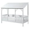 Image de Lit Cabane Mila 90x200   Pin Massif Blanc-version Avec Sommier/matelas