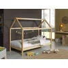 Image de Lit Cabane 90x200 Avec Matelas Pin Massif Clair Kali