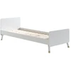 Image de Lit Enfant 90x200 Avec Sommier Bois Blanc Satiné Funy