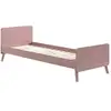 Image de Lit Enfant 90x200 Avec Sommier Bois Terre Rose Satiné Funy