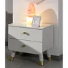 Image de Table De Chevet À 2 Tiroirs Billy Bois Blanc Satiné Vipack