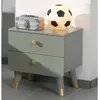 Image de Table De Chevet À 2 Tiroirs Billy Bois Vert Olive Vipack