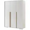 Image de Armoire 3 Portes Bois De Hêtre Blanc London