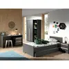 Image de Armoire Mobile 2 Tiroirs London Bois Anthracite Vipack