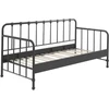 Image de Lit Banquette Métal Noir Bronx 90x200