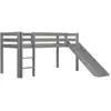 Image de Lit Toboggan 90x200 Pin Massif Gris Pino