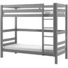 Image de Lit Superposé 90x200 Pin Massif Gris Pino H 180cm