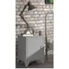 Image de Table De Chevet Avec Porte Bronxx Métal Gris Mat Vipack